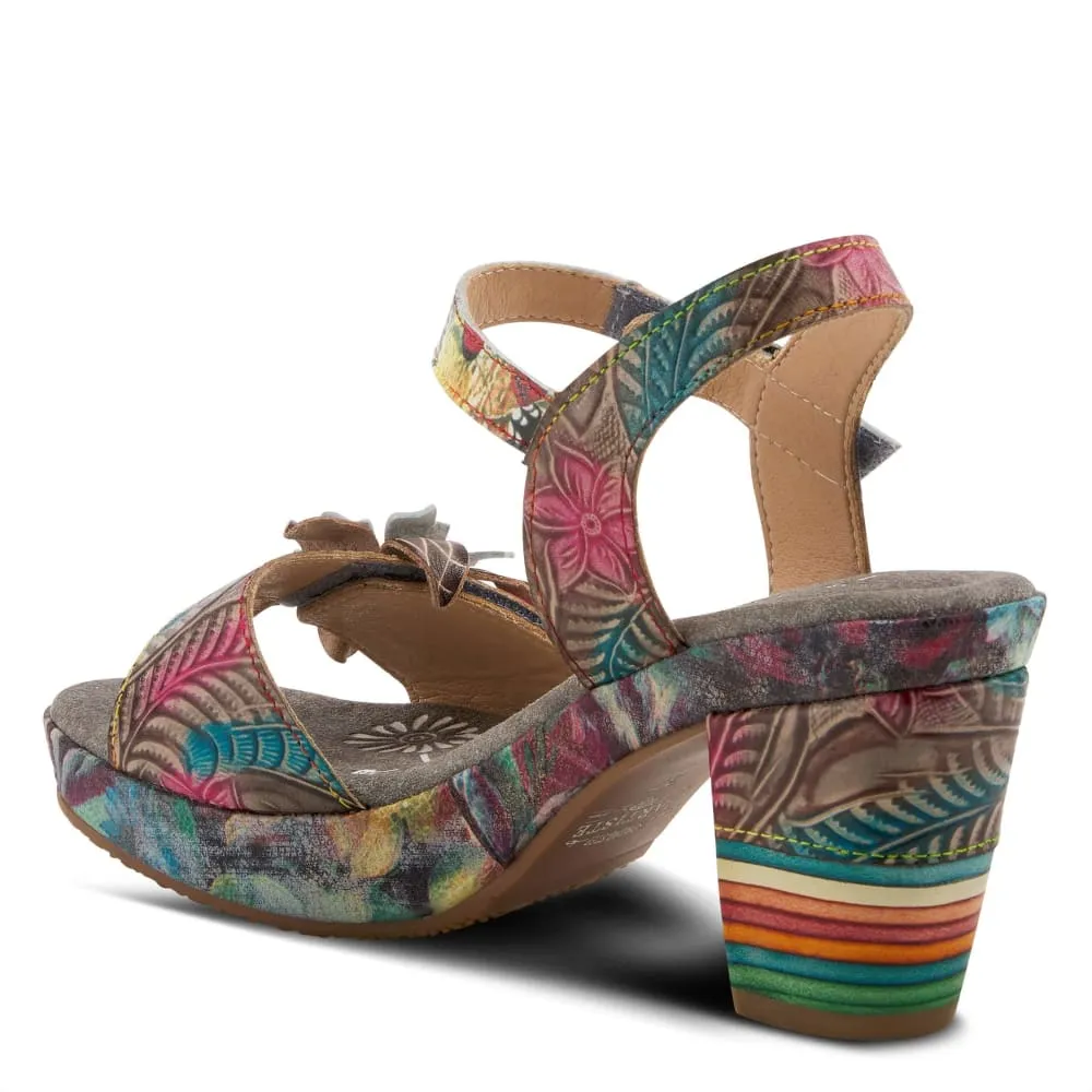 Spring Step Shoes L'Artiste Leilanie Floral Slingback Sandals