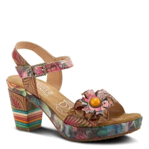 Spring Step Shoes L'Artiste Leilanie Floral Slingback Sandals