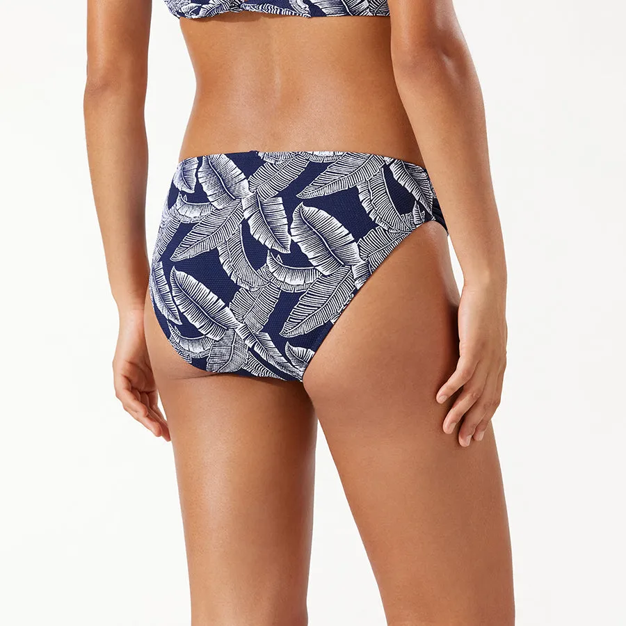 Tommy Bahama Reversible Side Shirred Hipster SS200309 - Island Cays Palms Mare Navy