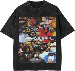 Vintage Oversized T Shirt Summer Leisure Round Neck Short Sleeve Clothes for Mens Womens