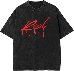 Vintage T Shirts Men Oversized Short Sleeve Casual Shirt Crew Neck Washed Tee Cool Retro Top Graphic T-Shirt