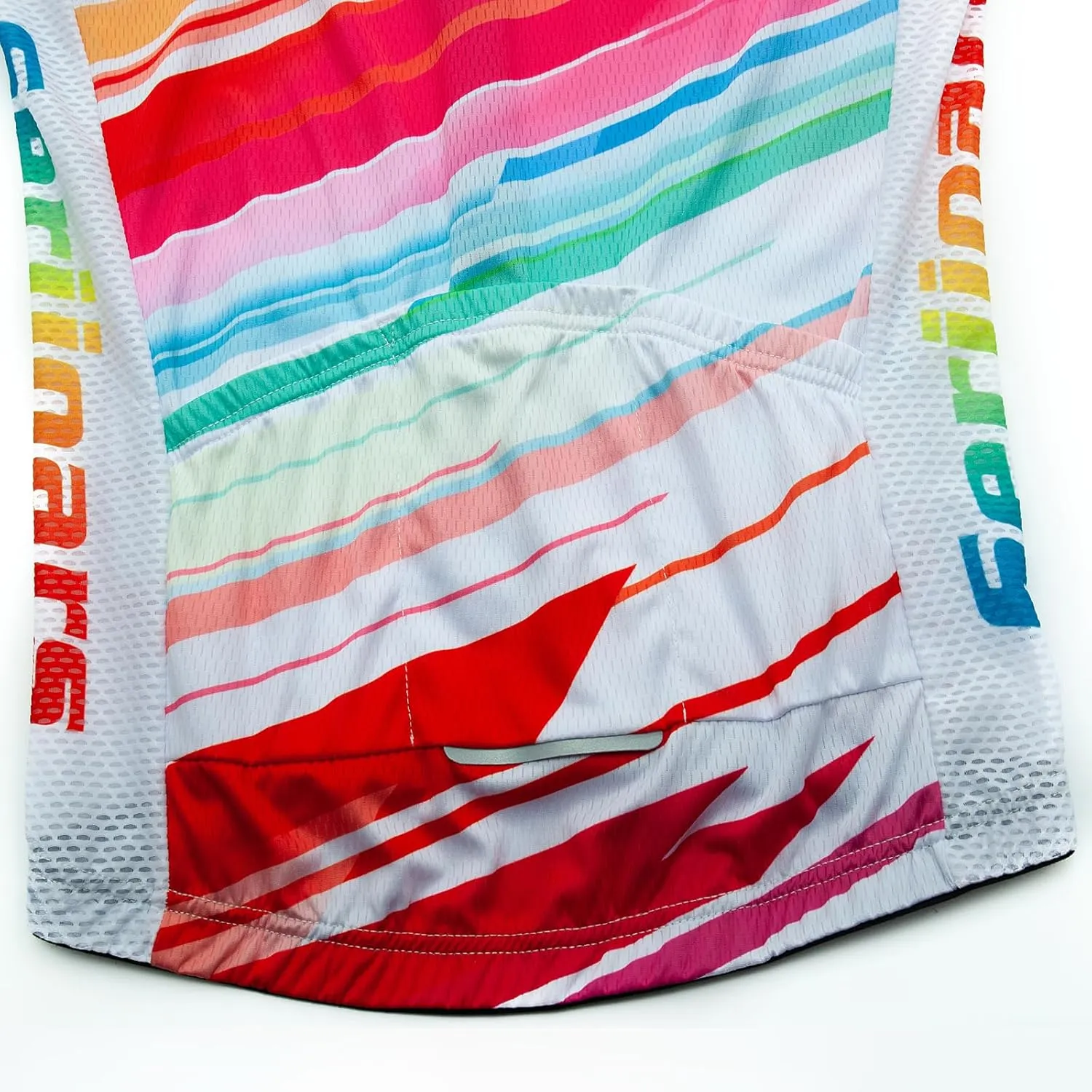 Women's Long Sleeve Cycling Jersey, Quick Dry Bike Top with Reflective Strip, Zipper and Pockets