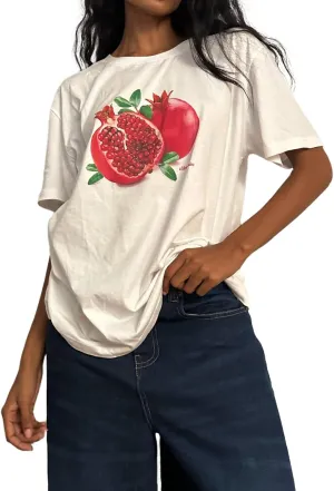 Womens Oversized Baggy Loose Fit Graphic Short Sleeve Teen Girls Preppy T Shirts Y2k Going Out Tops Aesthetic Tees