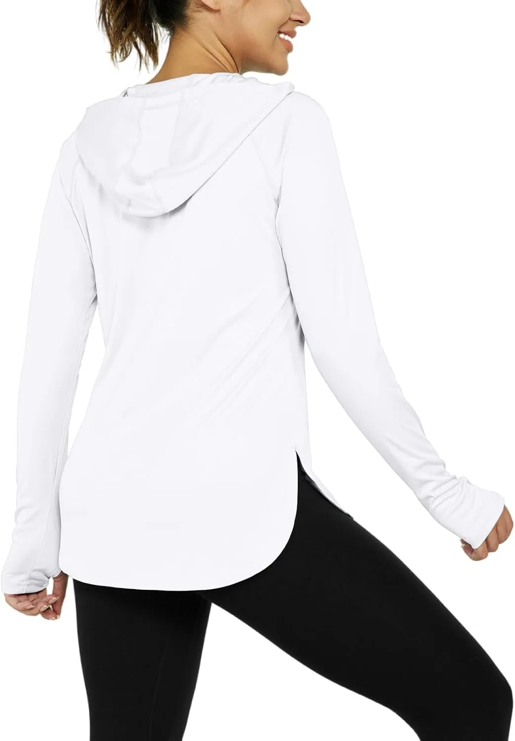Women's Sun Protection Shirt UPF 50  Long Sleeve Hoodie UV SPF T-Shirts Rash Guard Hiking Quick Dry Lightweight