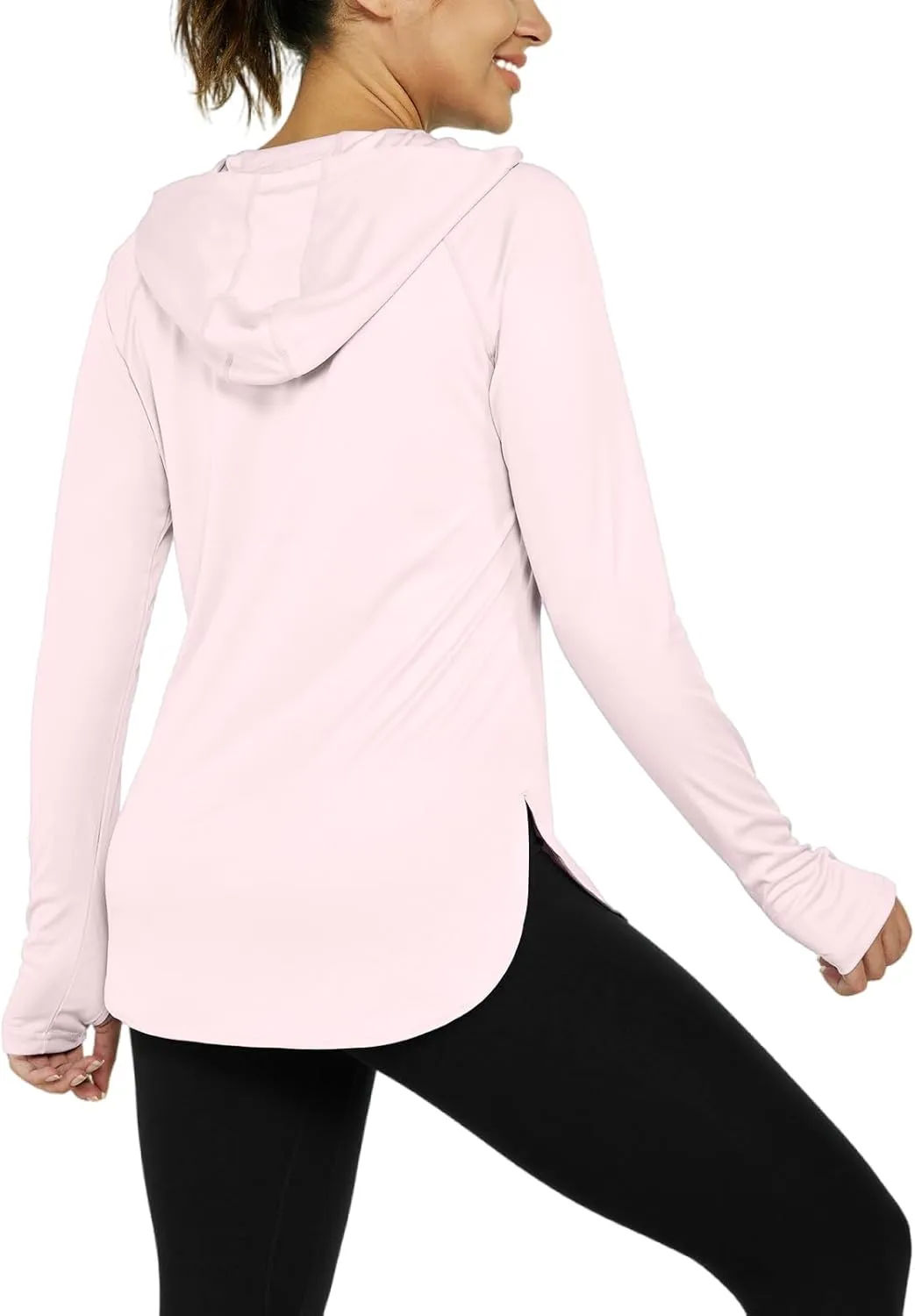 Women's Sun Protection Shirt UPF 50  Long Sleeve Hoodie UV SPF T-Shirts Rash Guard Hiking Quick Dry Lightweight