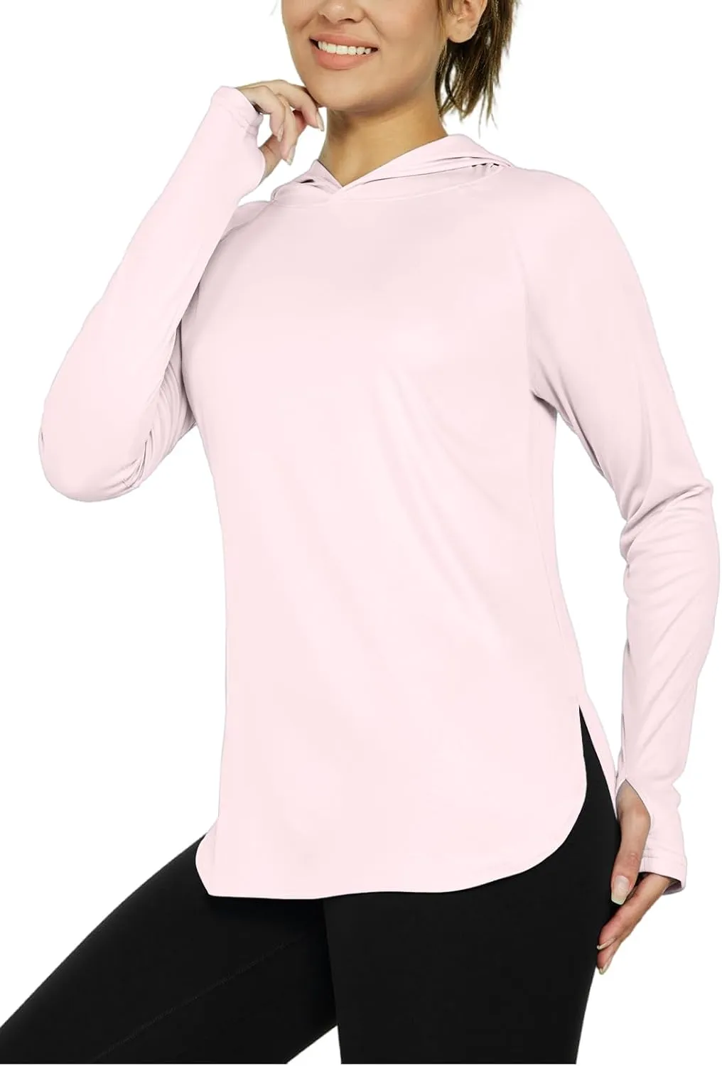 Women's Sun Protection Shirt UPF 50  Long Sleeve Hoodie UV SPF T-Shirts Rash Guard Hiking Quick Dry Lightweight