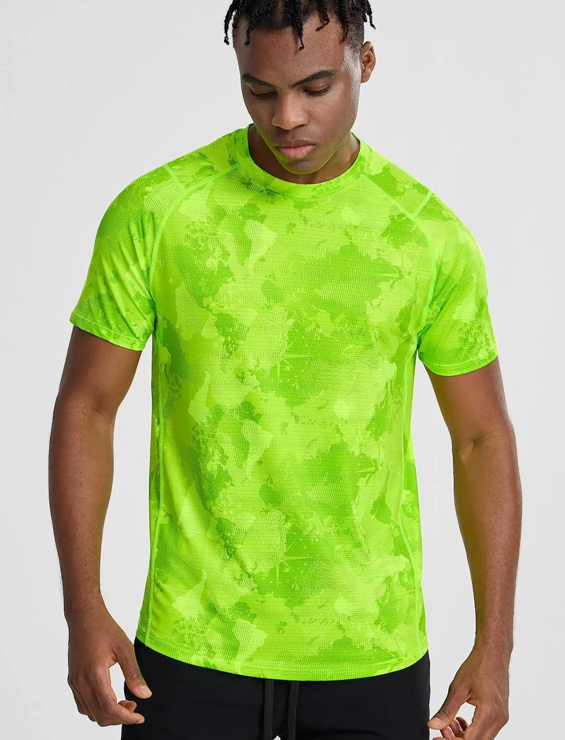 Zengjo Mens Workout Shirt Short Sleeve Quick Dry Lightweight Athletic Running Gym Performance T-Shirts Moisture Wicking