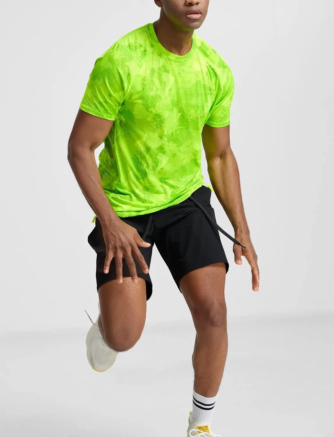 Zengjo Mens Workout Shirt Short Sleeve Quick Dry Lightweight Athletic Running Gym Performance T-Shirts Moisture Wicking