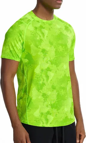 Zengjo Mens Workout Shirt Short Sleeve Quick Dry Lightweight Athletic Running Gym Performance T-Shirts Moisture Wicking