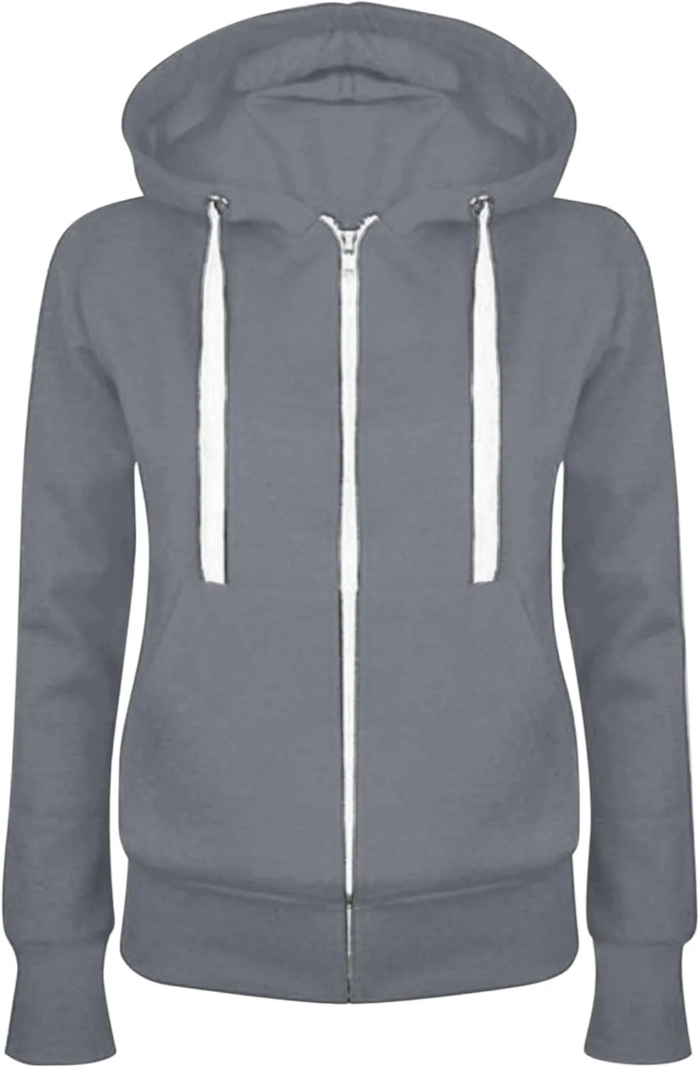 Zip Up Jackets for Women Fall Trendy Lightweight Hoodies Long Sleeve Coat Oversized Sweatshirts Cute Casual Hoodies